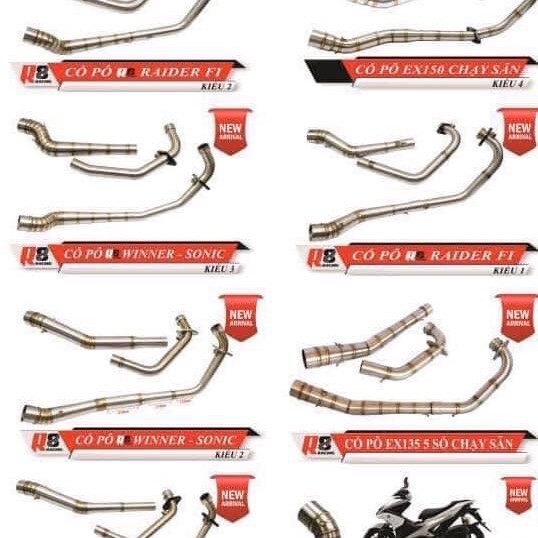 Cổ R8 2 khúc cho Winer , Sonic , Exciter , SAtria 2 khúc chính hãng