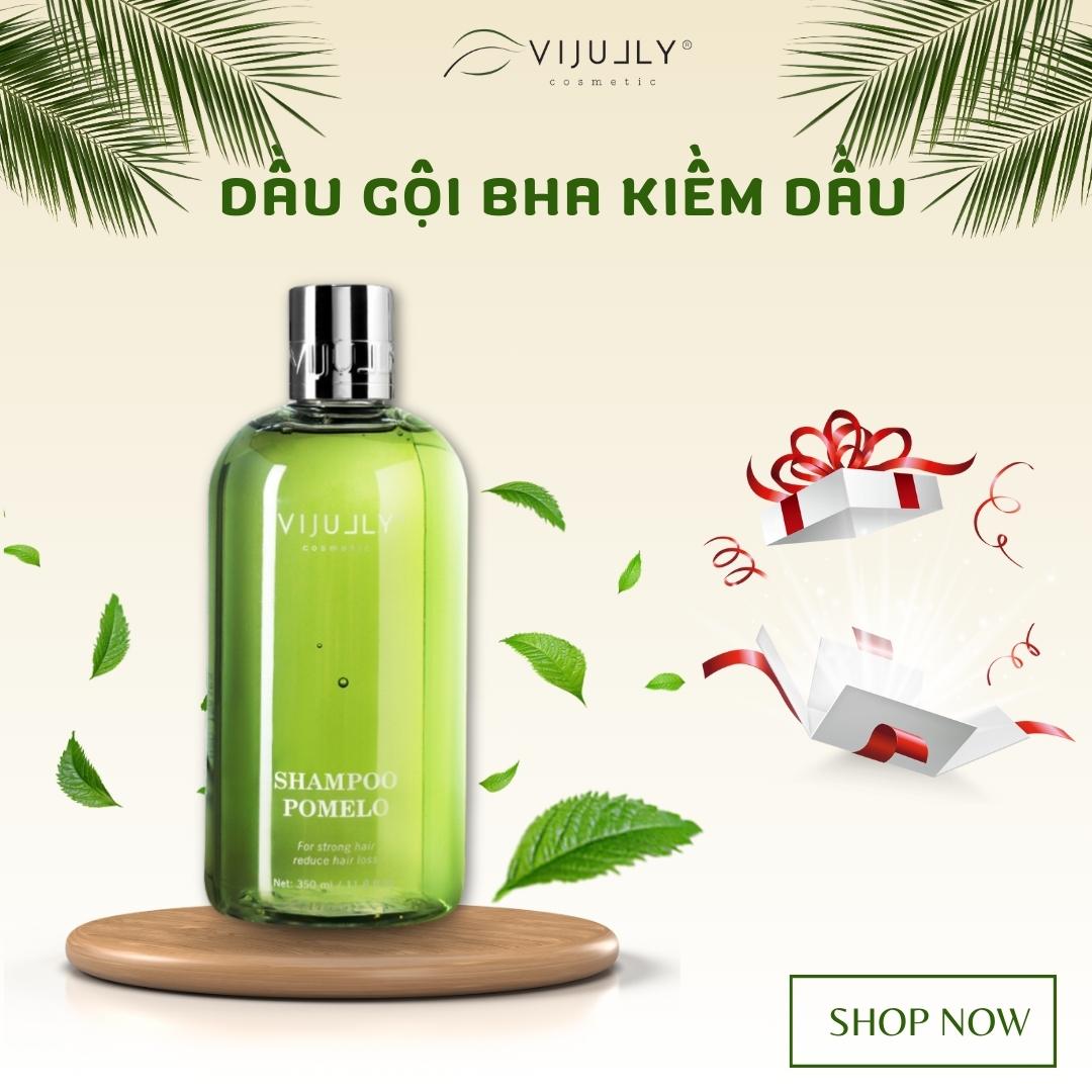 [ ViJully ] Dầu Gội Bưởi Vi Jully Ngăn Rụng Tóc - Kích Mọc Tóc Vi Jully ( Dùng Được Cho Tóc Dầu )