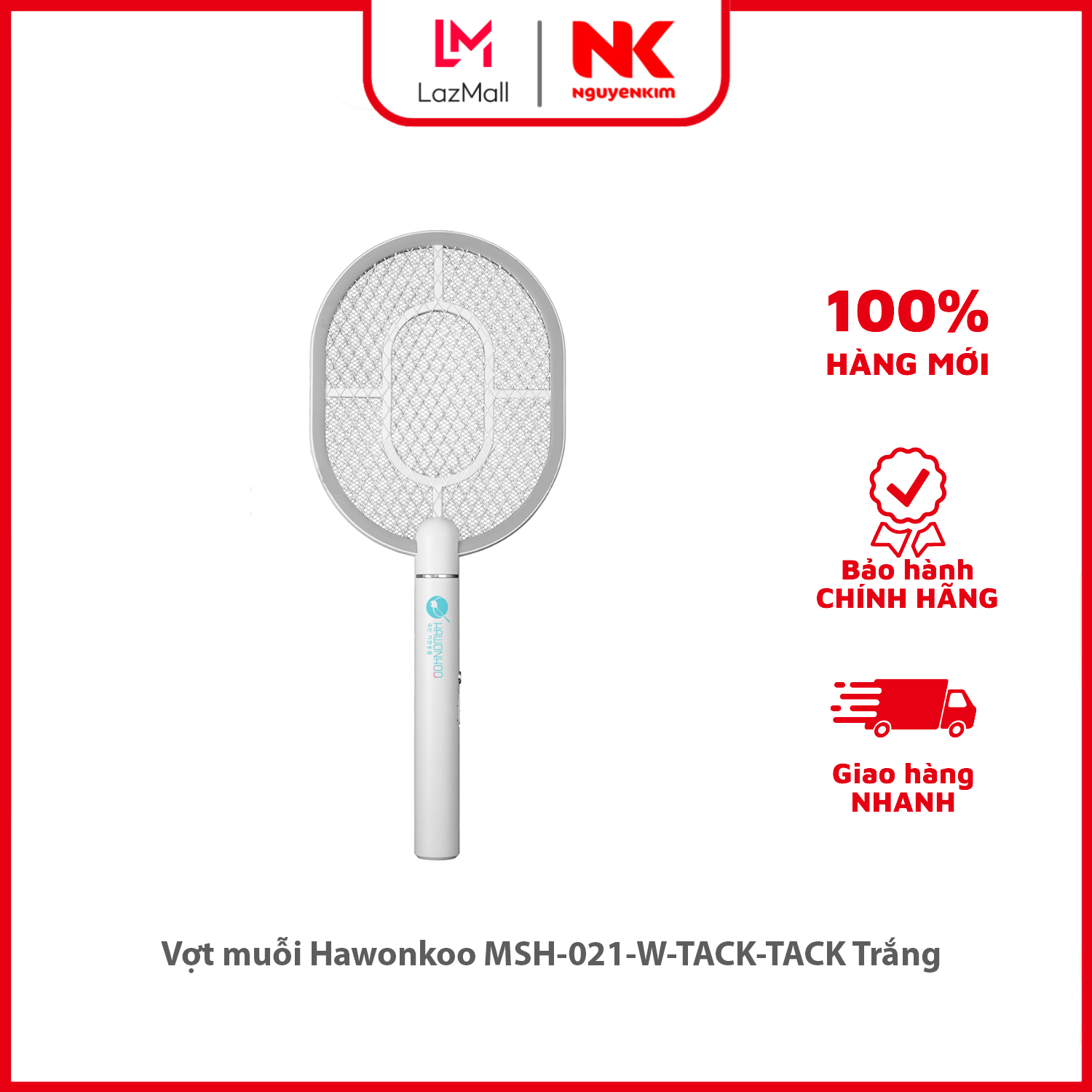 Vợt muỗi hawonkoo msh-021-w-tack-tack trắng