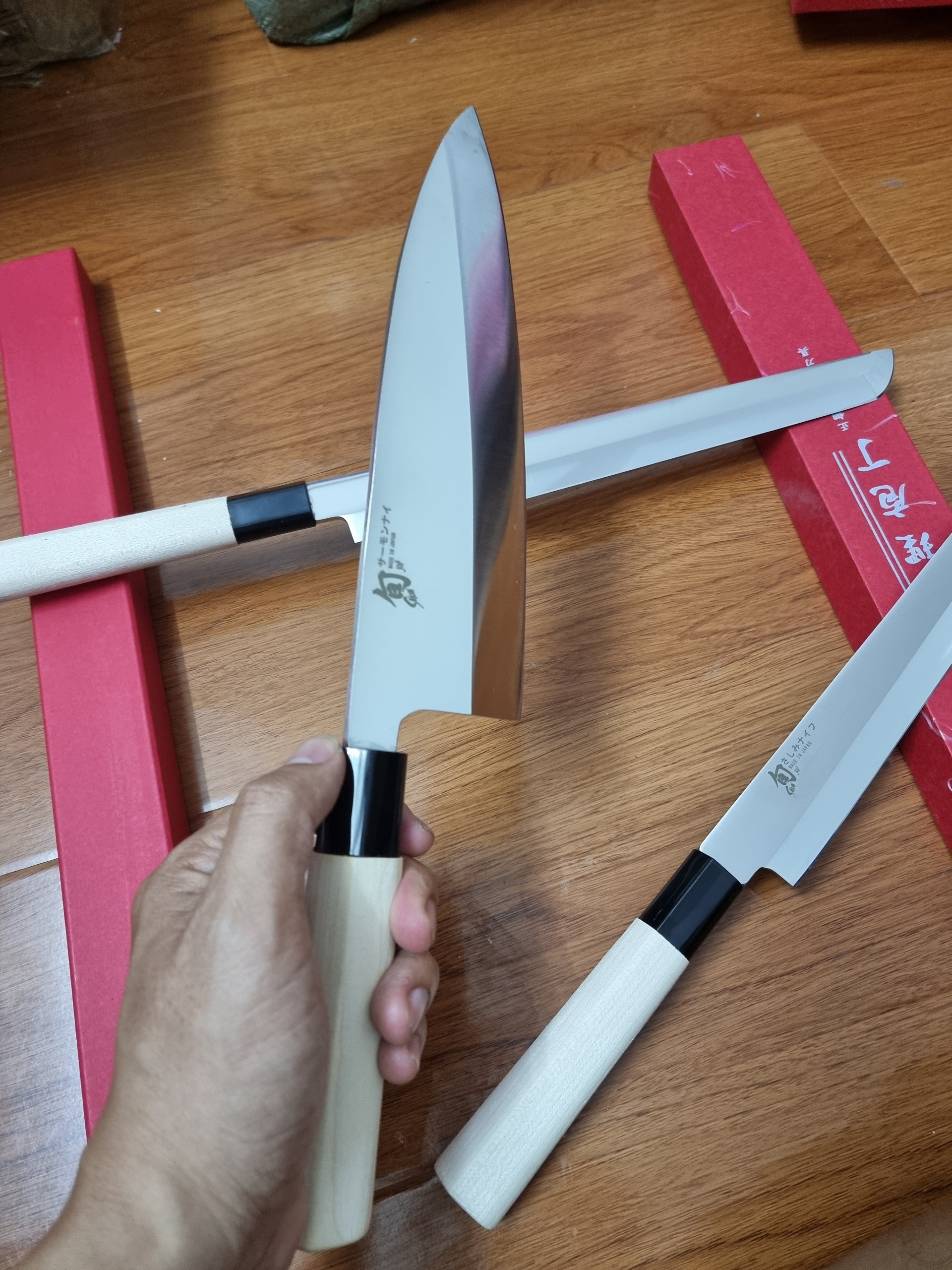 Deba cây dao chuyên dụng, thái lát siêu mỏng, sắc bén hàng Bãi Nhật