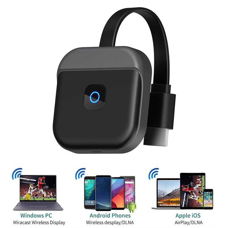 Không dây hdmi tương thích video receiver màn hình phản chiếu 2.4g 5g 1080 4k wifi hiển thị tv stick dongle adapter cho tv chiếu