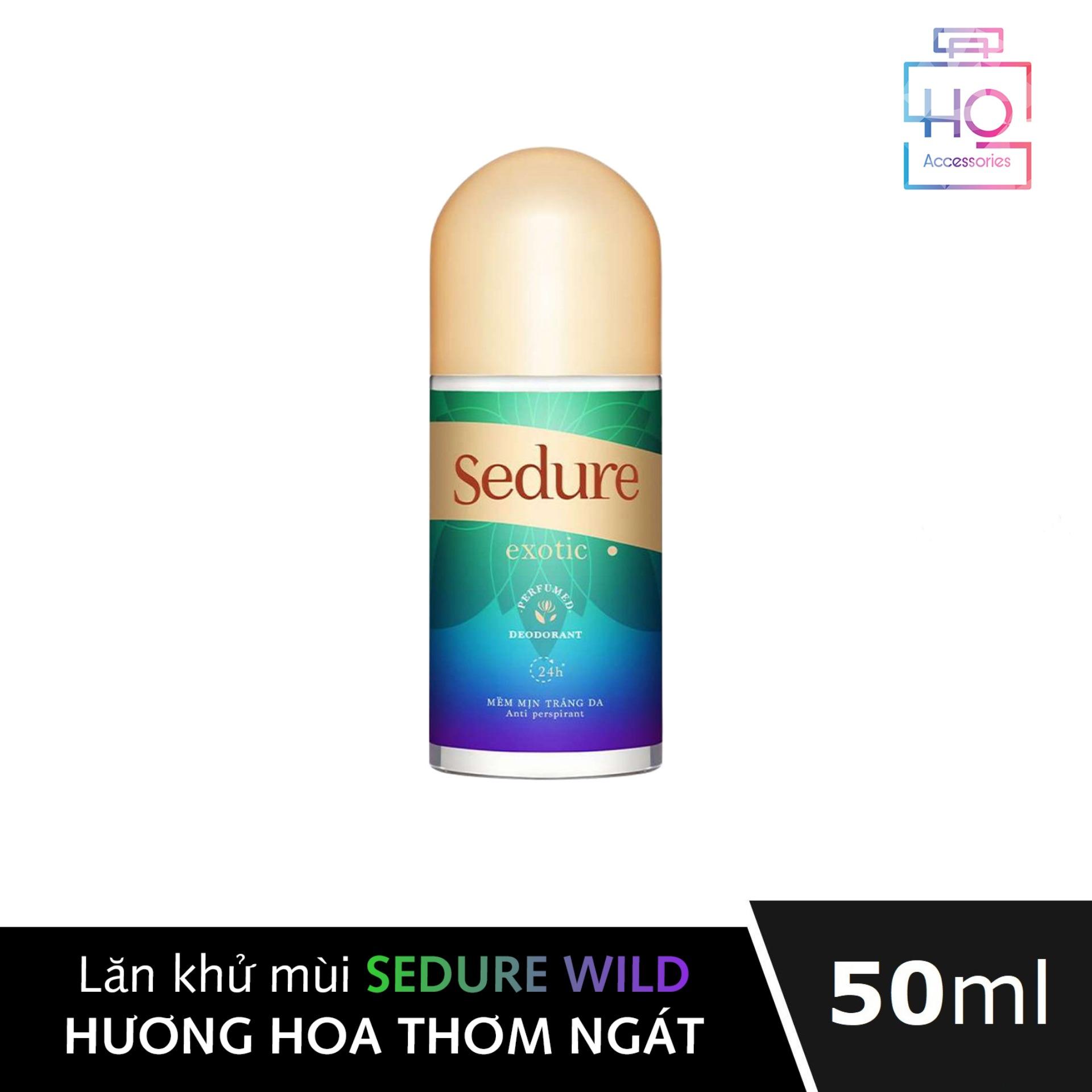Lăn khử mùi hương Nước hoa Sedure Wild 50ml Dưỡng trắng và Làm mịn da