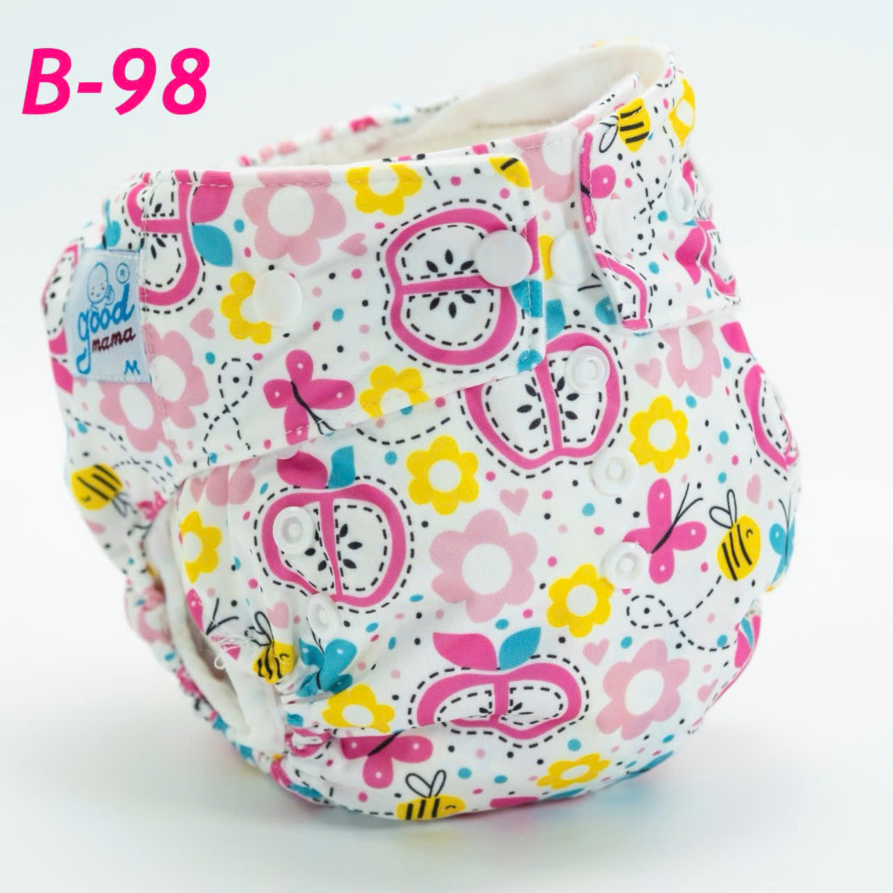 1 Set of Goodmama Anti-Spill Cloth Diapers Size m Including 1 Cover and 1 Liner (Vietnamese Product) - 7