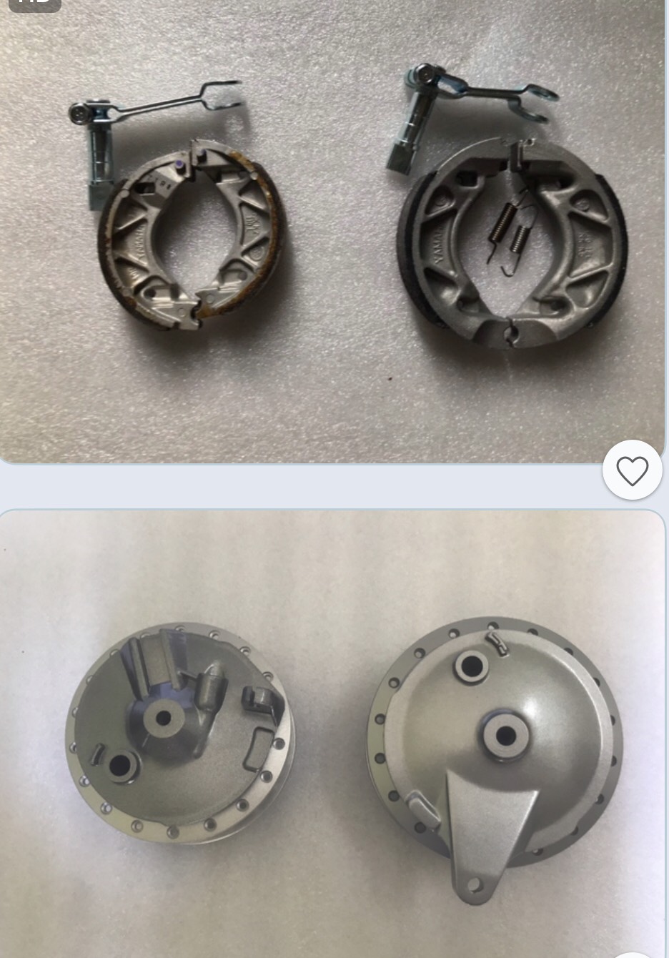 ĐÙM VÀ MÁ ĐÙM TRƯỚC SAU XÁM YAMAHA SIRIUS JUPITER TAURUS VÀ EXCITER 2006-10 RÁP LÊN ZIN THEO XE KHÔNG CHẾ CHÁO