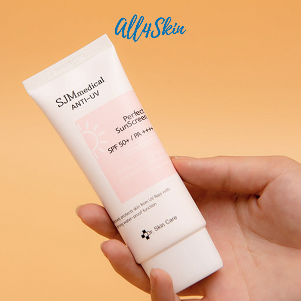Kem chống nắng SJM Medical Anti UV Perfect SunScreen SPF50+/PA++++ 60g Hàn Quốc Kem chống nắng nâng tone da trắng sáng