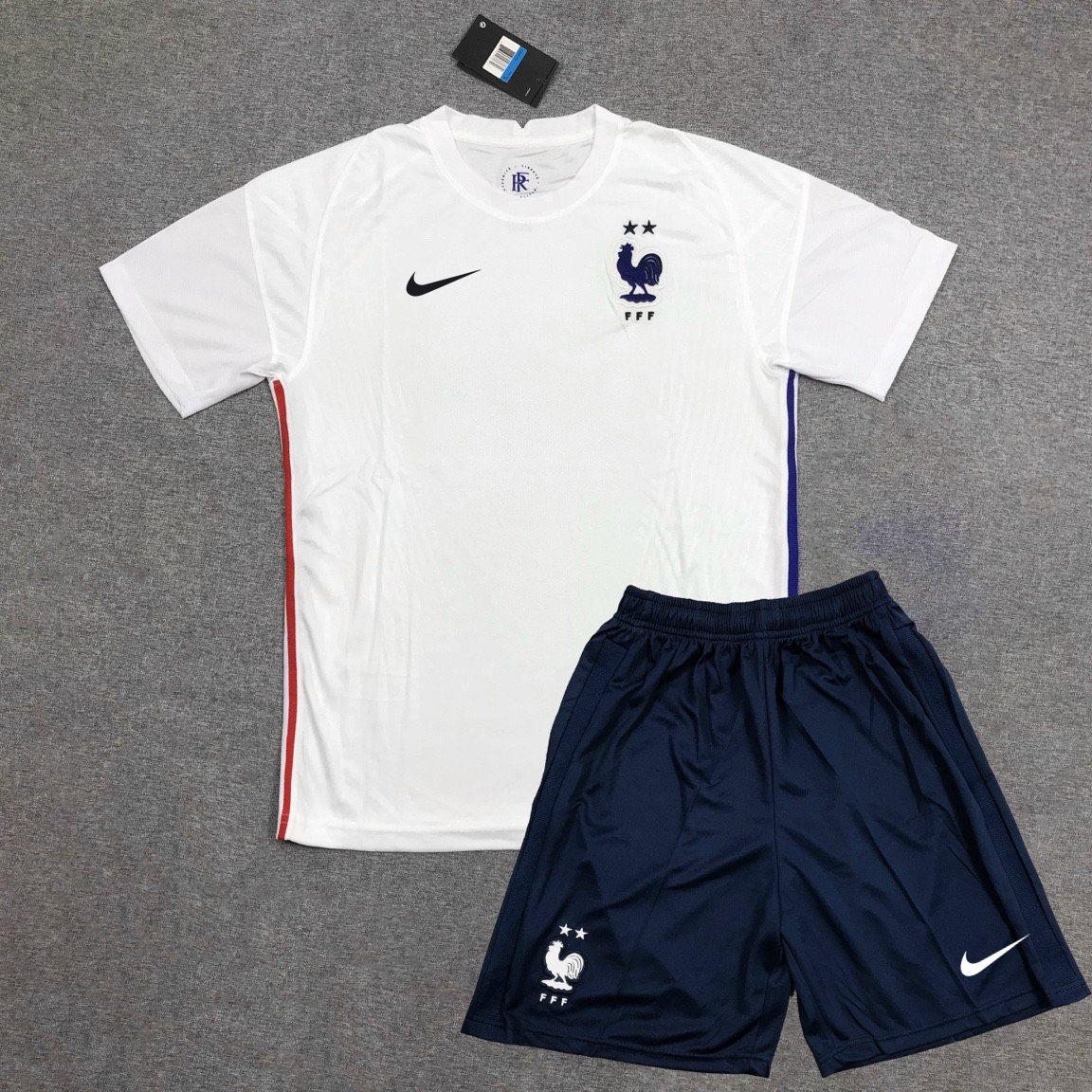 Áo bóng đá Đội Tuyển Pháp Euro 2021-MẪU Vải Polyeste Siêu Thoáng-Siêu Bền