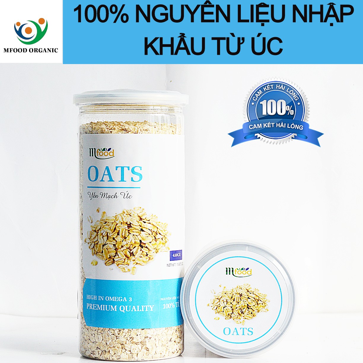 Yến mạch úc hũ 450g - thương hiệu mfood