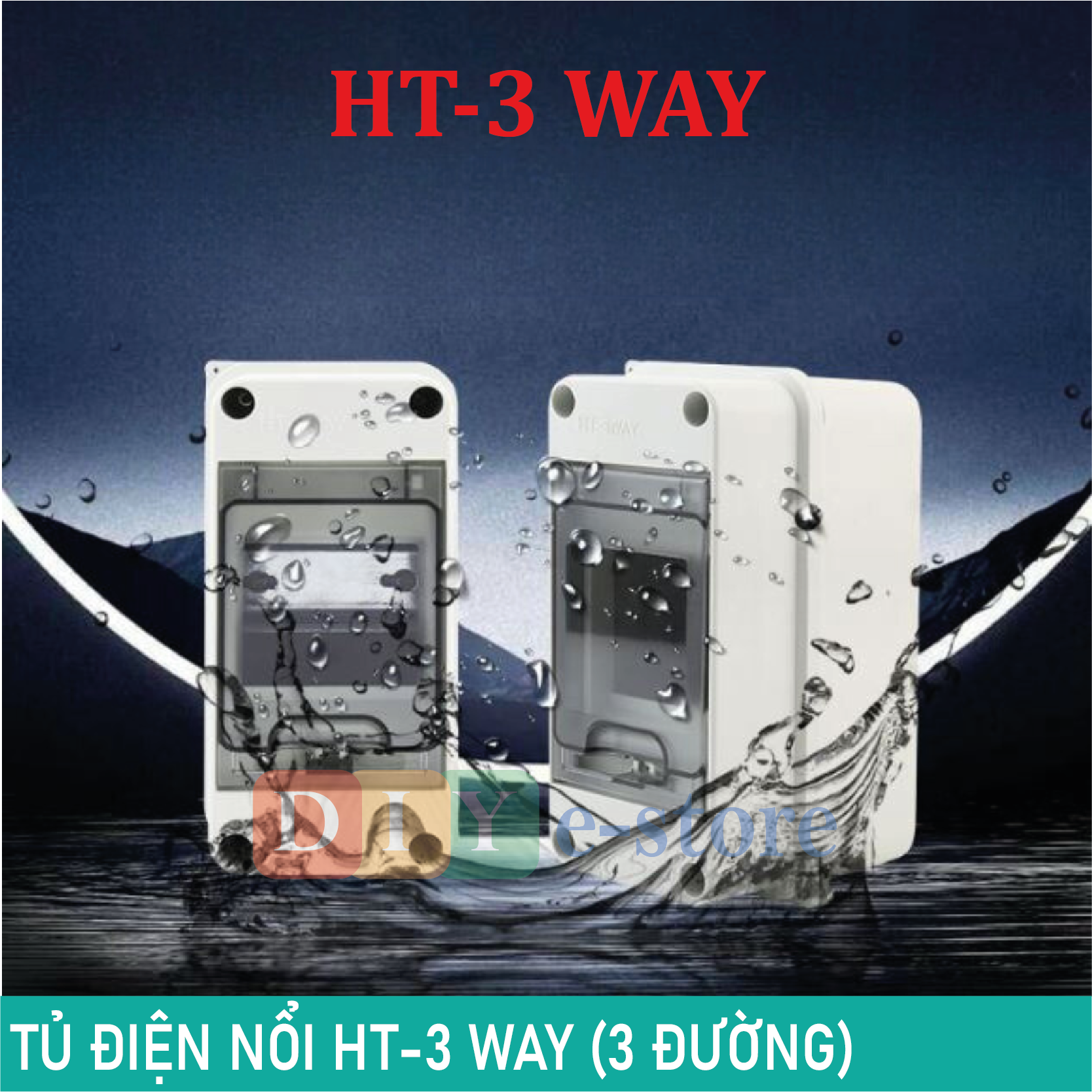 Tủ điện ht-3 way chống nước, chống bụi – tủ điện lắp nổi, vỏ tủ điện, tủ điện nhựa