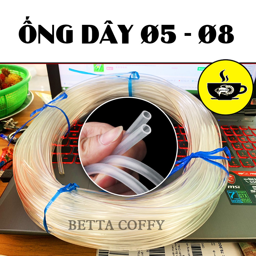 Ống dây oxy cho hồ cá 5 - 8 li - cực bền - cực dẻo ??