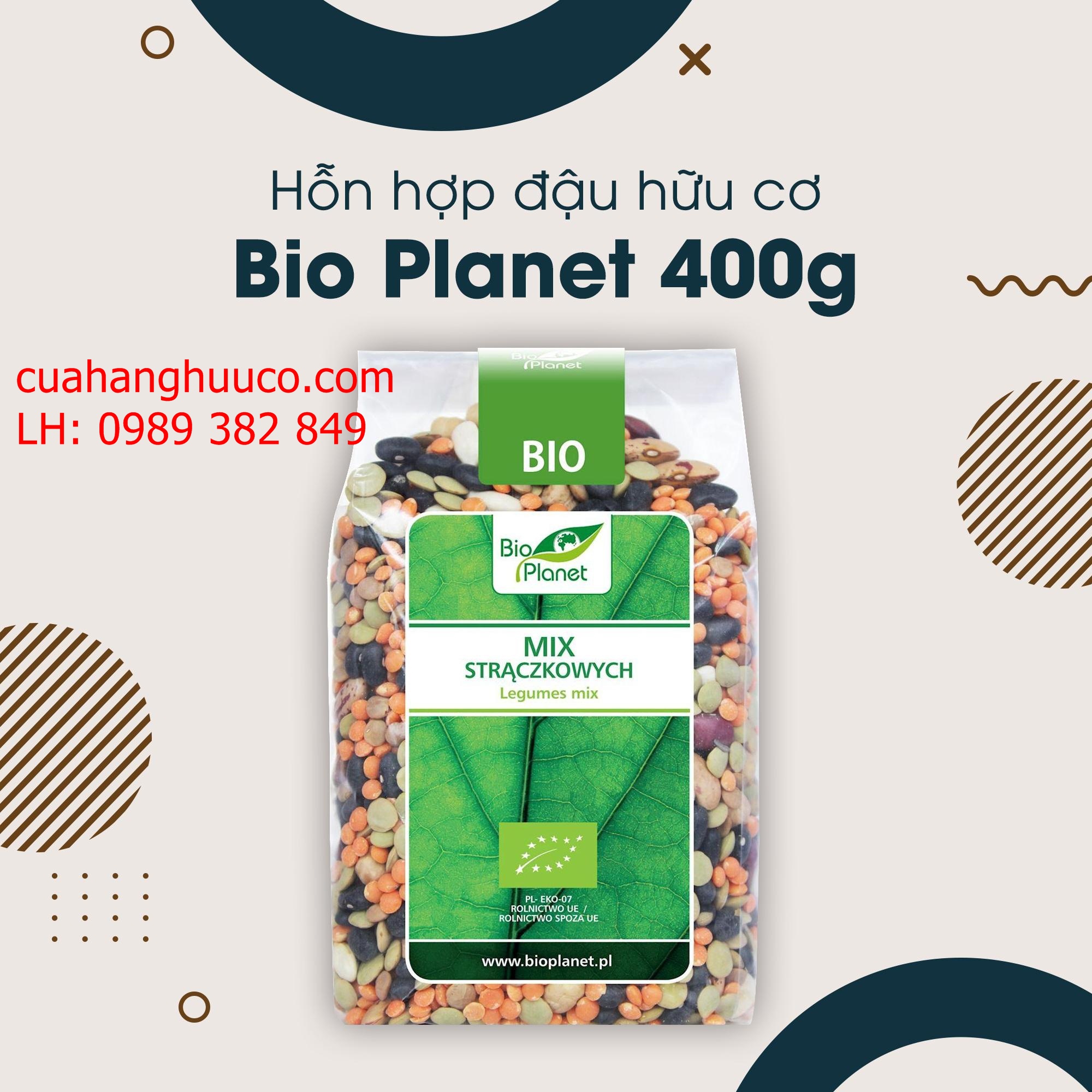 Hỗn hợp đậu hữu cơ không biến đổi gen Bio Planet Ba Lan 400g