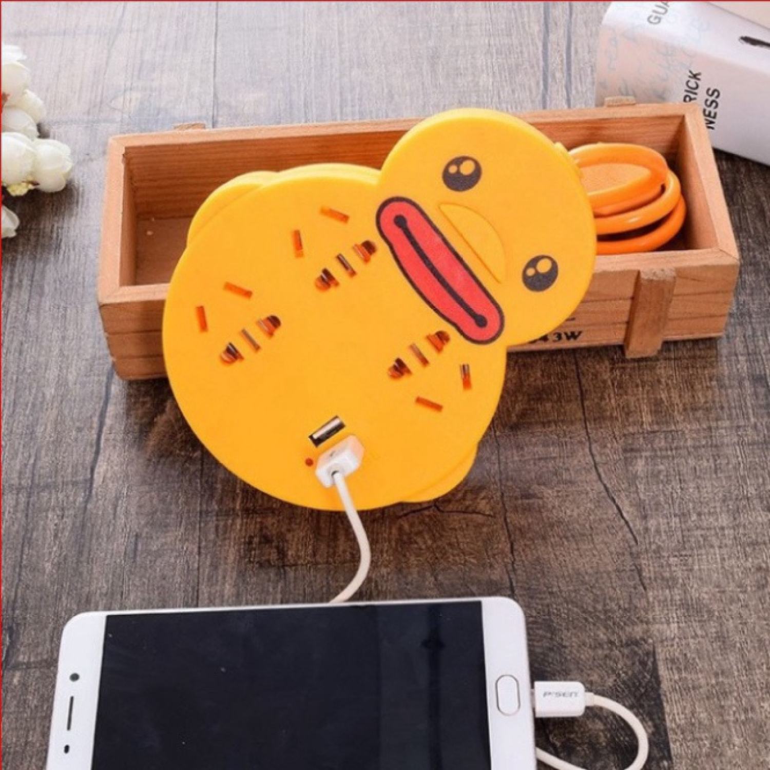 Ổ cắm điện đa năng con vịt đáng yêu - ổ điện thông minh có cổng usb