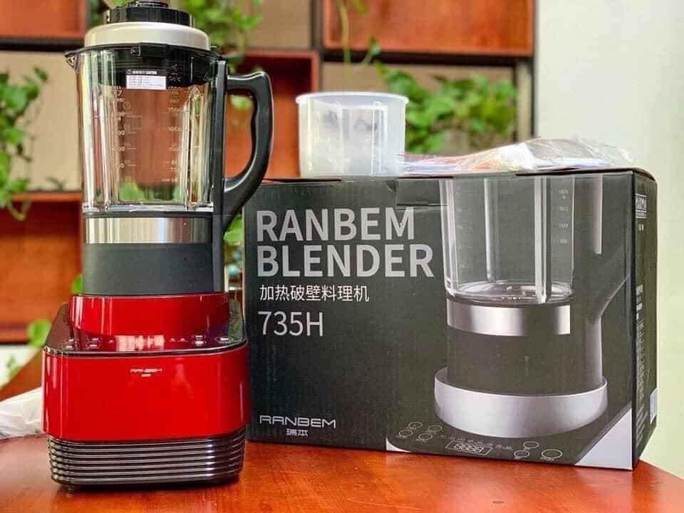 Máy làm sữa hạt ranbem 735h bảng điều khiển tiếng việt + ebook 101 công thức làm sữa hạt