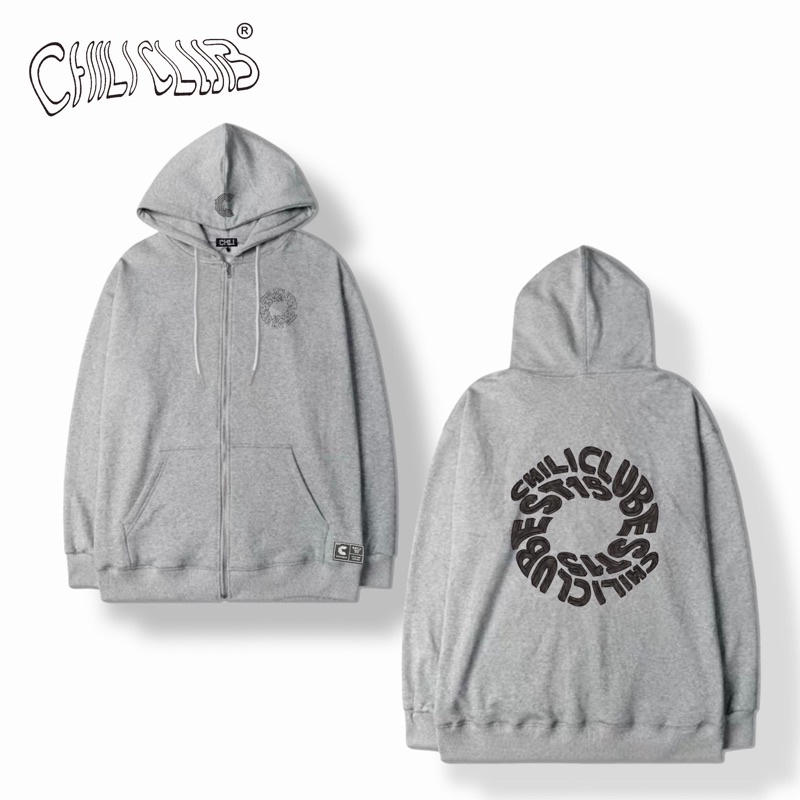 Áo hoodie zip circle chiliclub