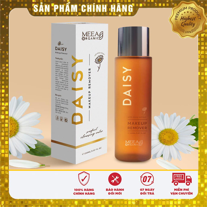 Tẩy trang daisy hoa cúc meea organic nước tẩy trang daisy