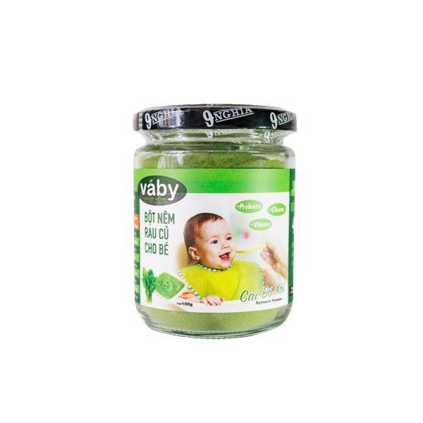 Bột nêm rau cải bó xôi và phô mai dạng hũ 100g