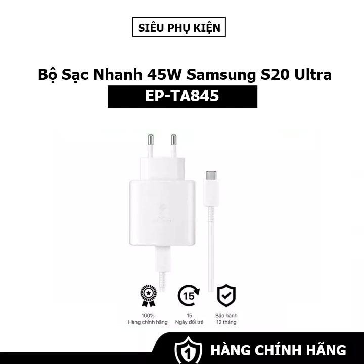 Bộ Sạc Nhanh Samsung Galaxy S20 Ultra 45W