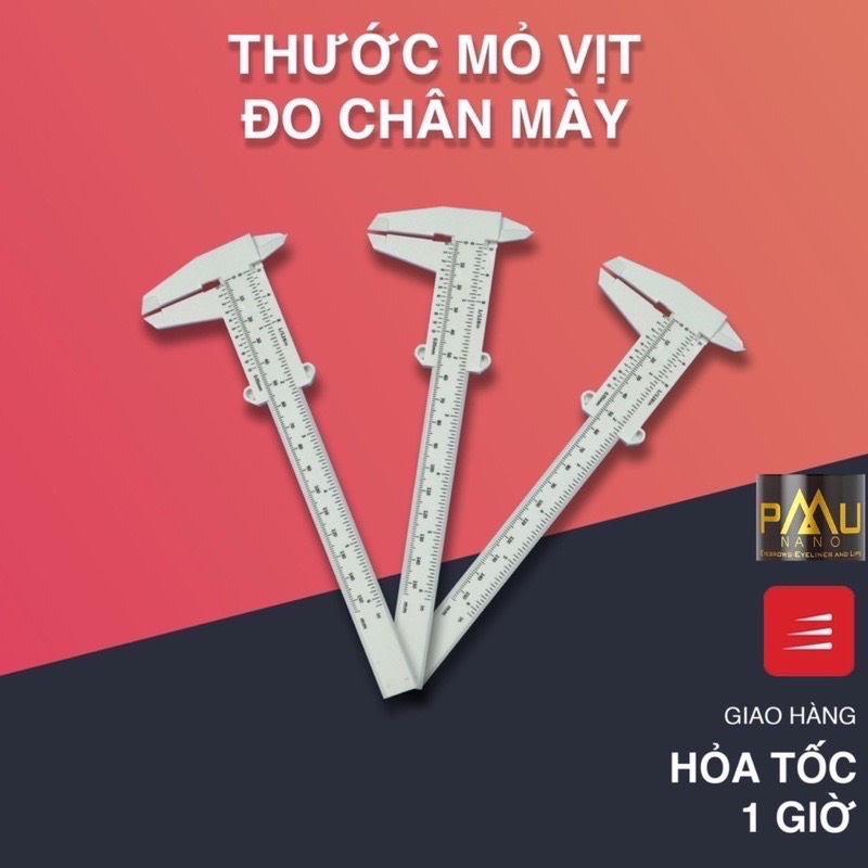 Thước kẹp đo lông mày, thước kẹp cơ mỏ vịt F