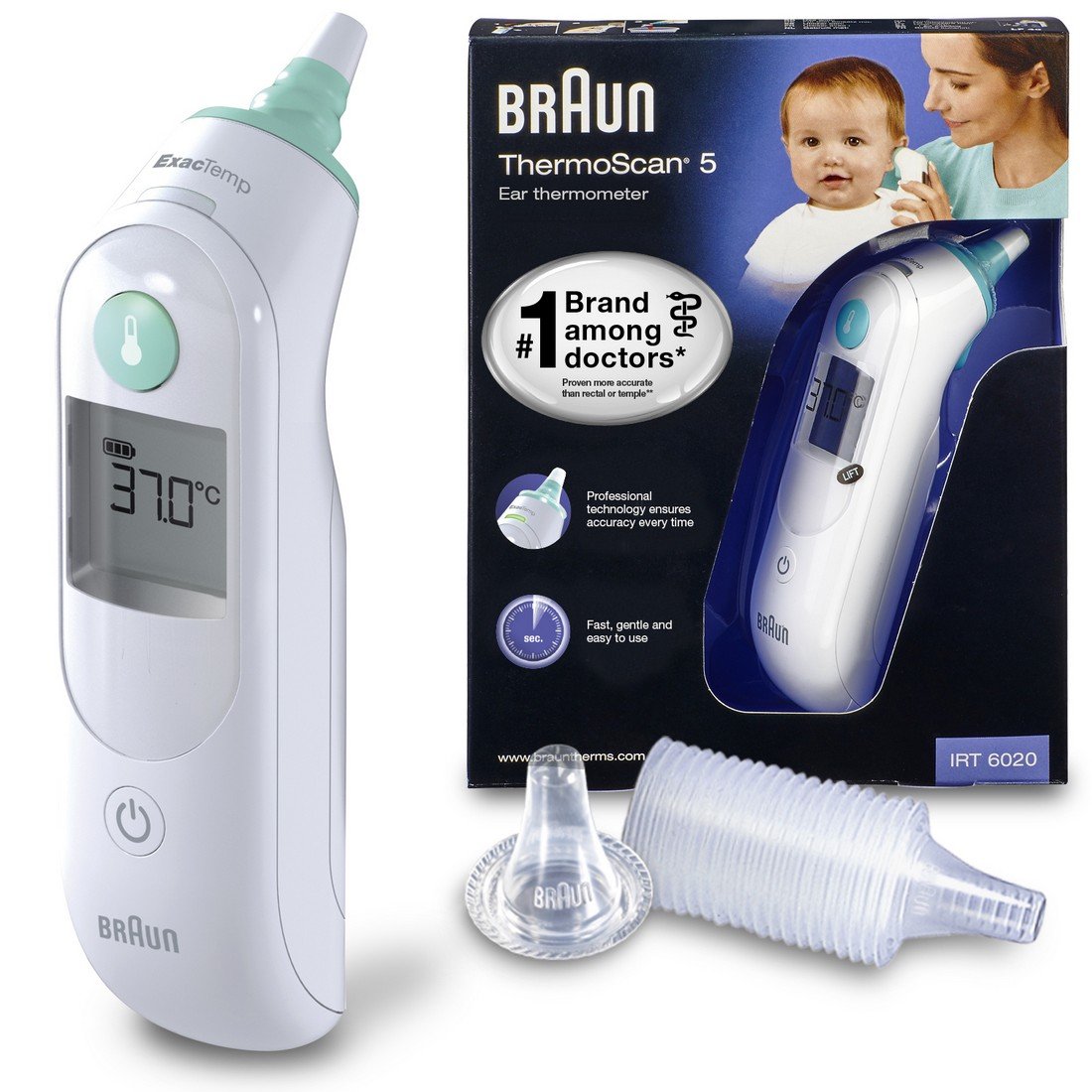 Máy đo nhiệt độ, thân nhiệt Braun ThermoScan 5 IRT6020