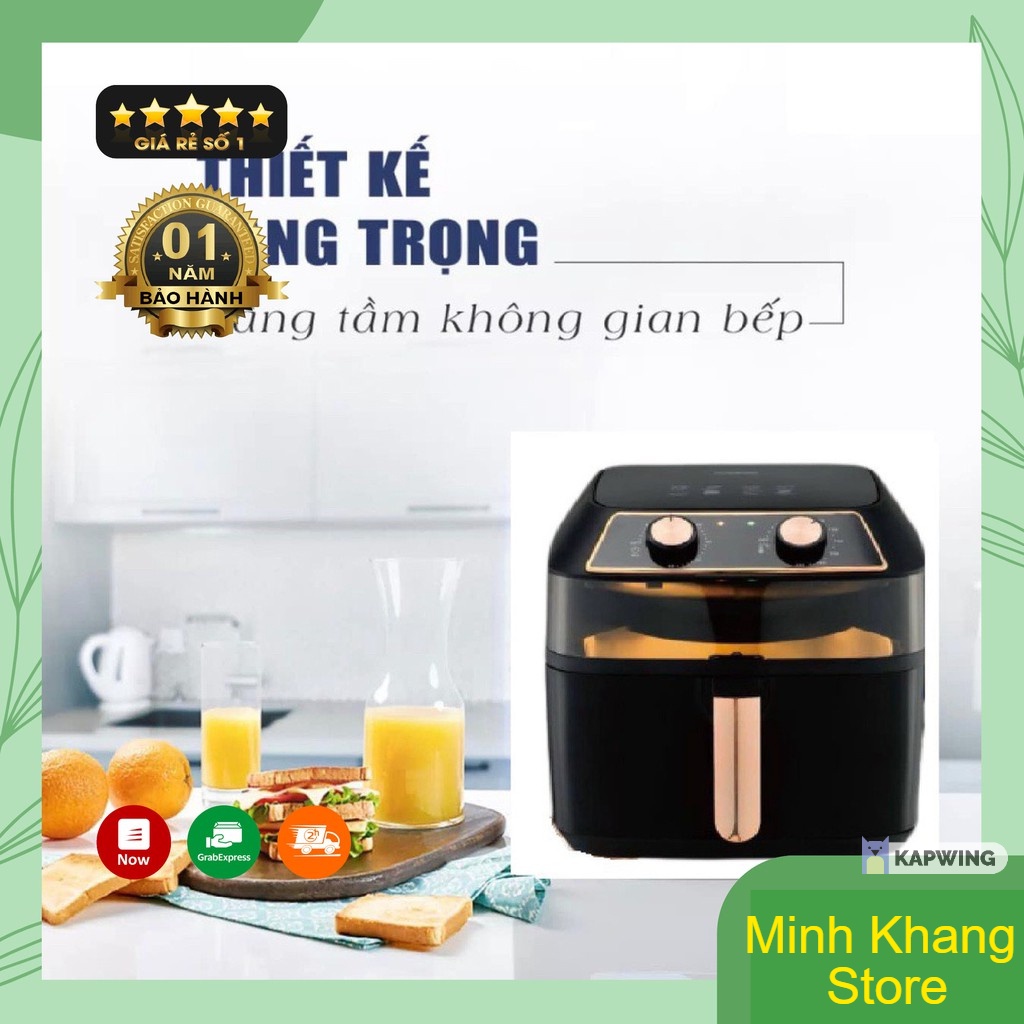 Nồi Chiên Không Dầu NINE SHIELD 10 lít (Nồi cơ), Sử Dụng Công Nghệ Cao Làm Chín Thực Phẩm Giảm Chất Béo Tốt Cho Sức Khỏe