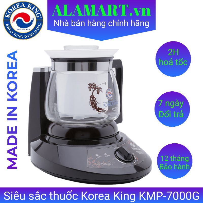 Siêu sắc thuốc korea king kmp-7000g 3,3 lít nhập khẩu hàn quốc