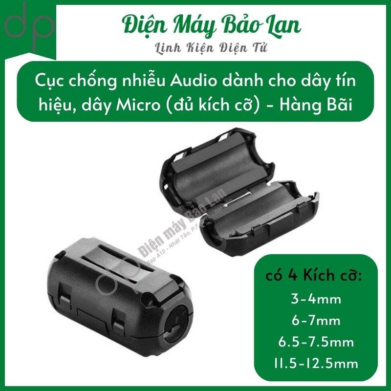 Cục chống nhiễu audio/cục chống nhiễu lọc từ cho dây âm thanh đủ cỡ/ cục chống nhiễu khử từ - điện máy bảo lan