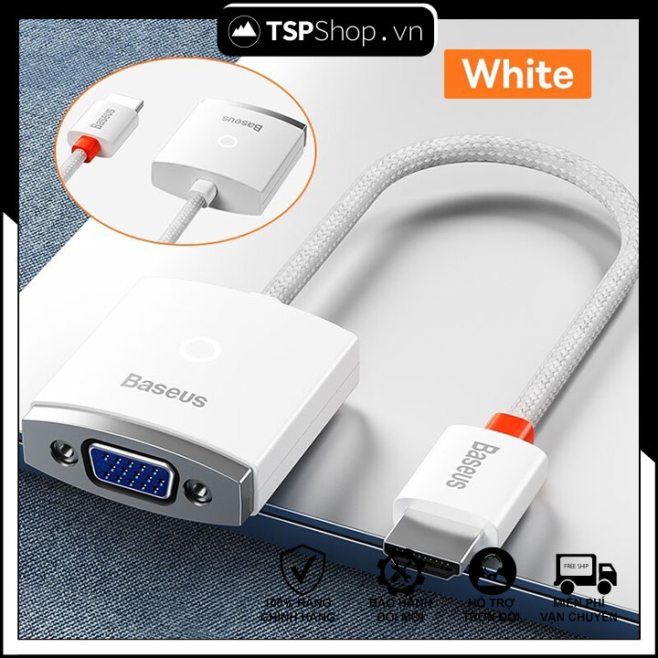 Hub chuyển đổi kết nối baseus lite series adapter hdmi to vga