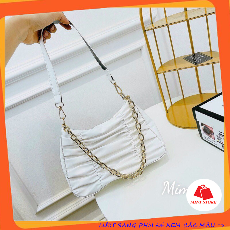 Túi kẹp nách nhúm da mềm mịn dáng xinh pk 194