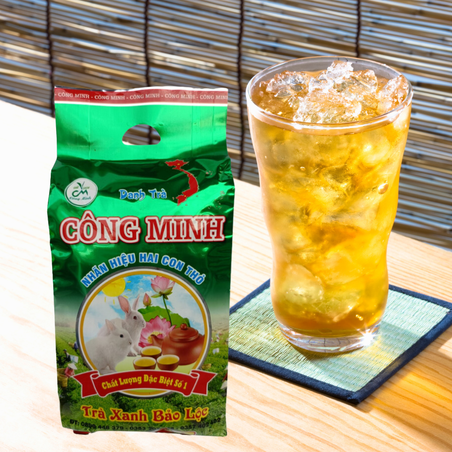 Trà Miền Nam - Trà Sâm Dứa Công Minh (200gr tặng 50gr) - Trà Bảo Lộc - Pha trà đá, trà tắc, trà đường.