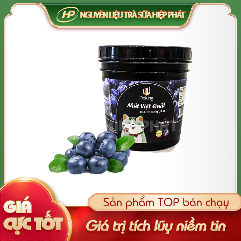 Mứt việt quất doking 1kg - - sp108643 - nguyên liệu pha chế trà sữa hiệp phát
