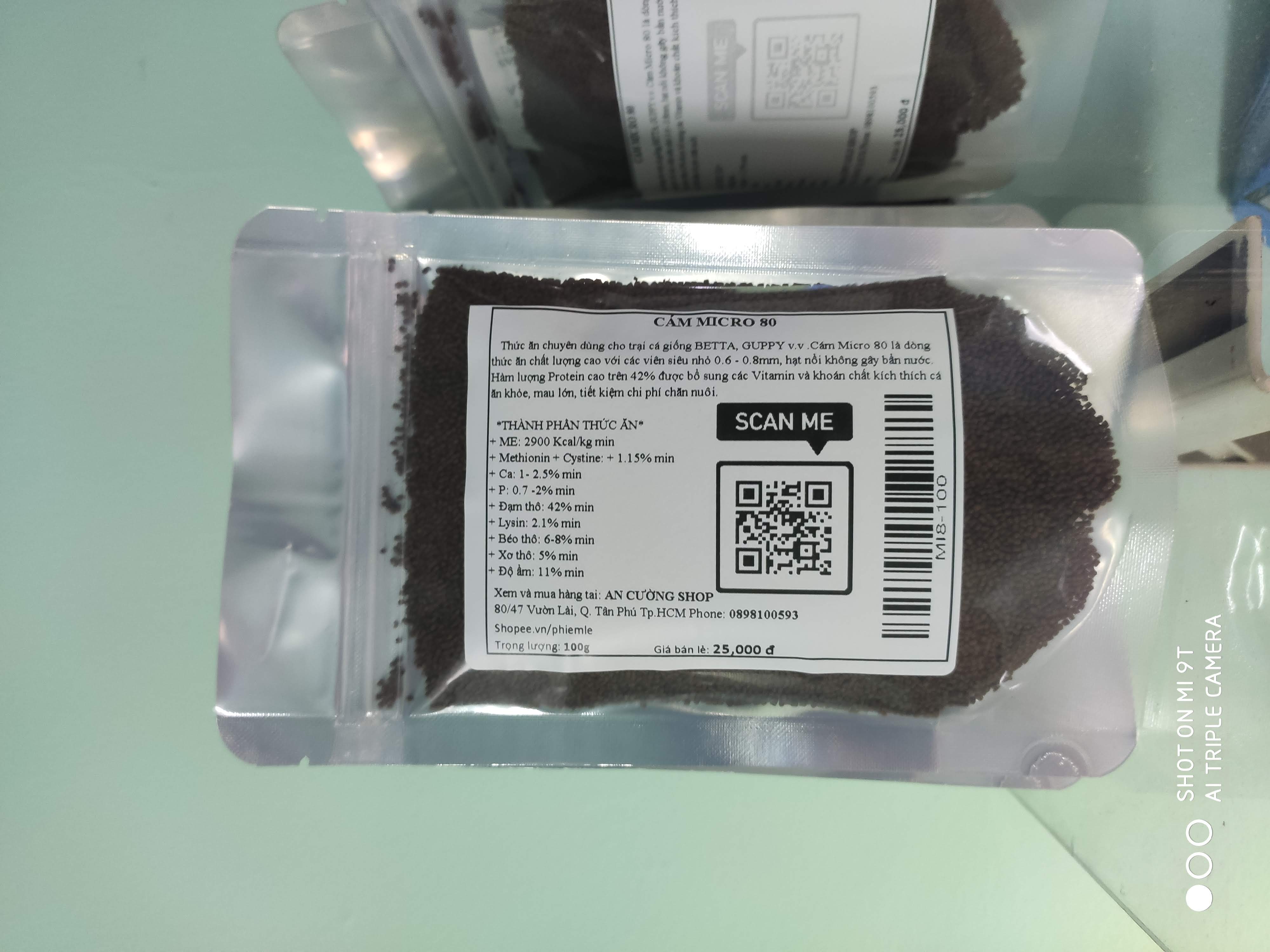 [100g] Cám Micro80 chuyên dùng cho cá Guppy, Betta