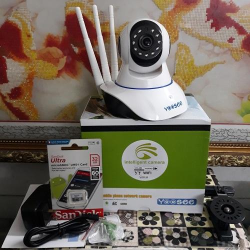 Camera yoosee 3 anten kèm thẻ nhớ xịn sandisk 32g