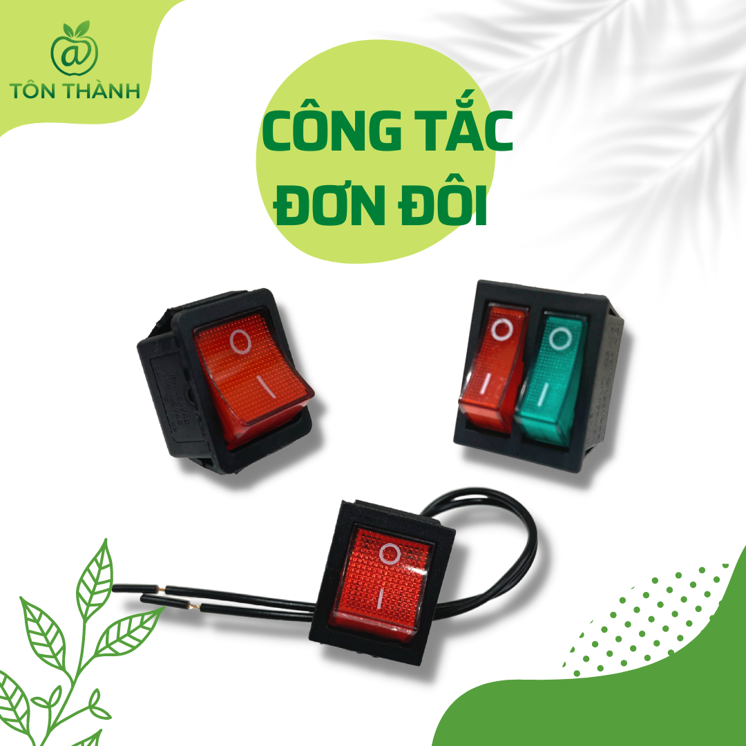 Công tắc nguồn bình xịt điện công tắc đơn công tắc đôi