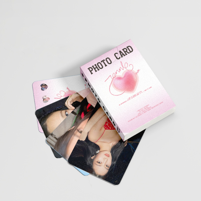 Thẻ Lomo card BlackPink bo góc Album Thần Tượng Kpop PHOTO CARD JENNIE Tim