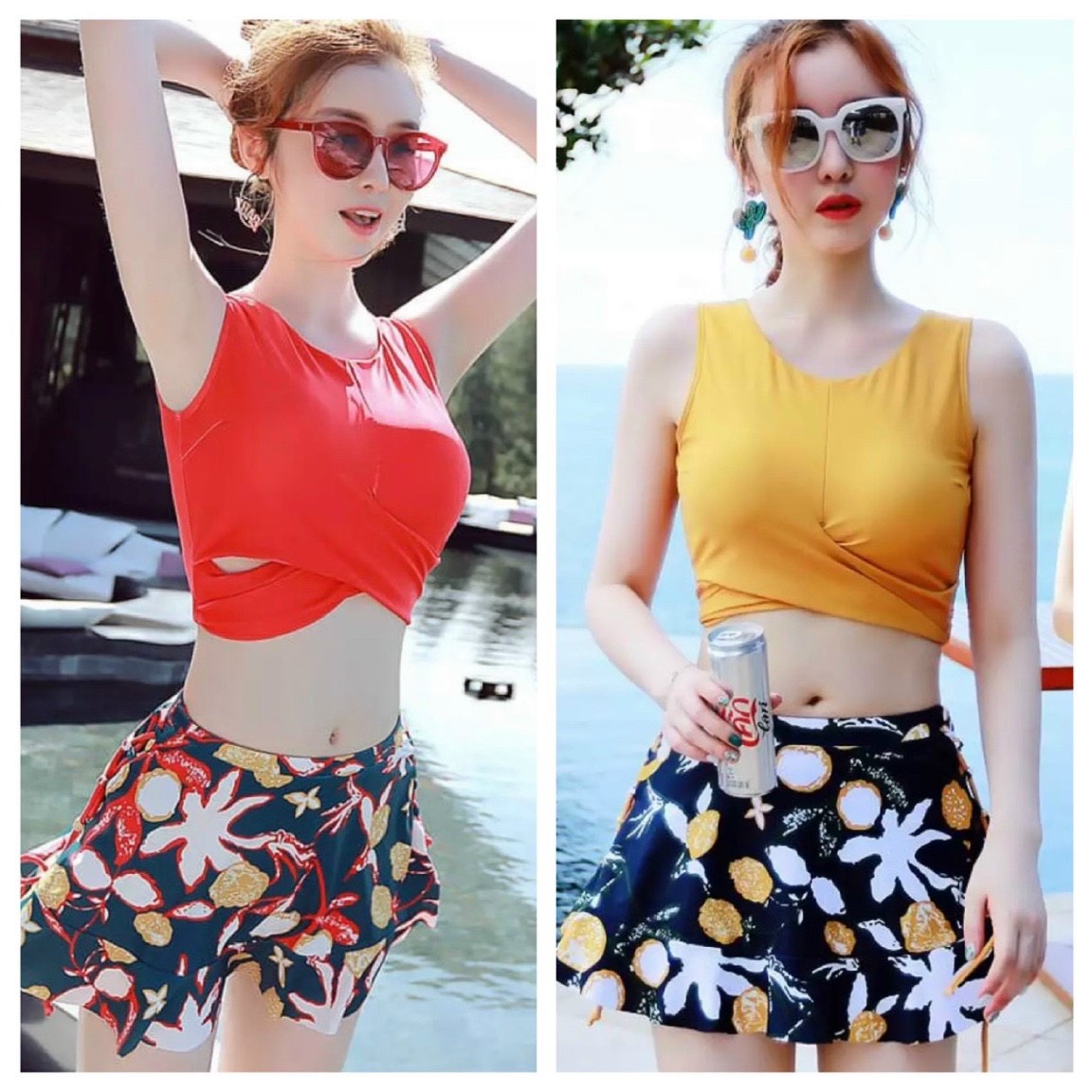 Bộ bơi nữ váy rời đuôi cá 30-60kg