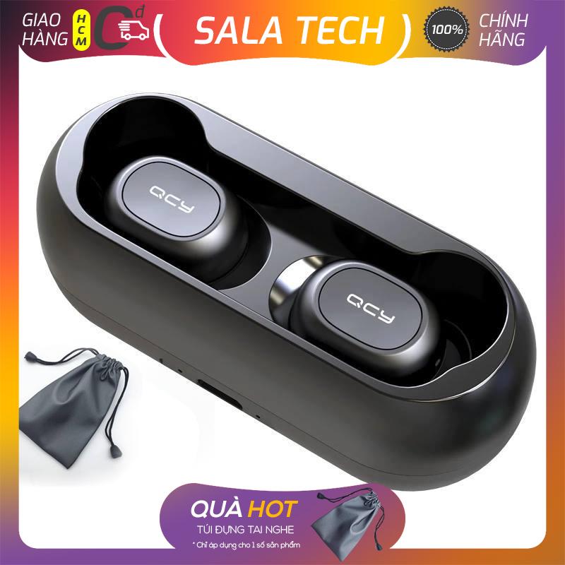 Tai nghe bluetooth 5.0 qcy-t1 - true wireless không dây - dock sạc 380mah - chống ồn - kháng nước ipx 4 - hàng chính hãng )