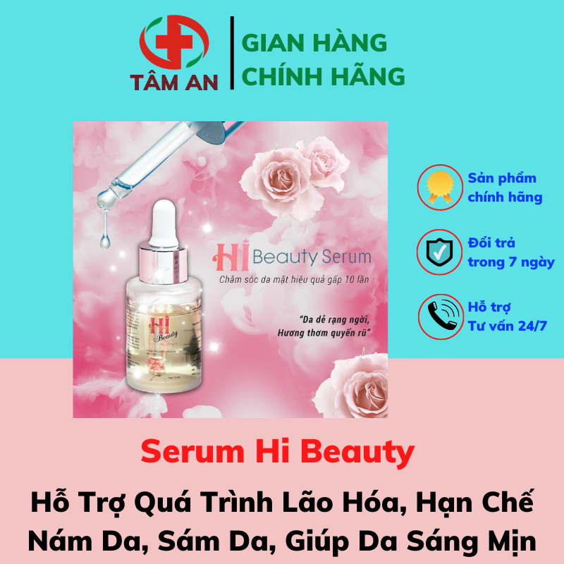 Serum HiBeauty - Hi Beauty  Sạch Nám Sáng Da Trắng Hồng Rạng Rỡ - Tâm An 1