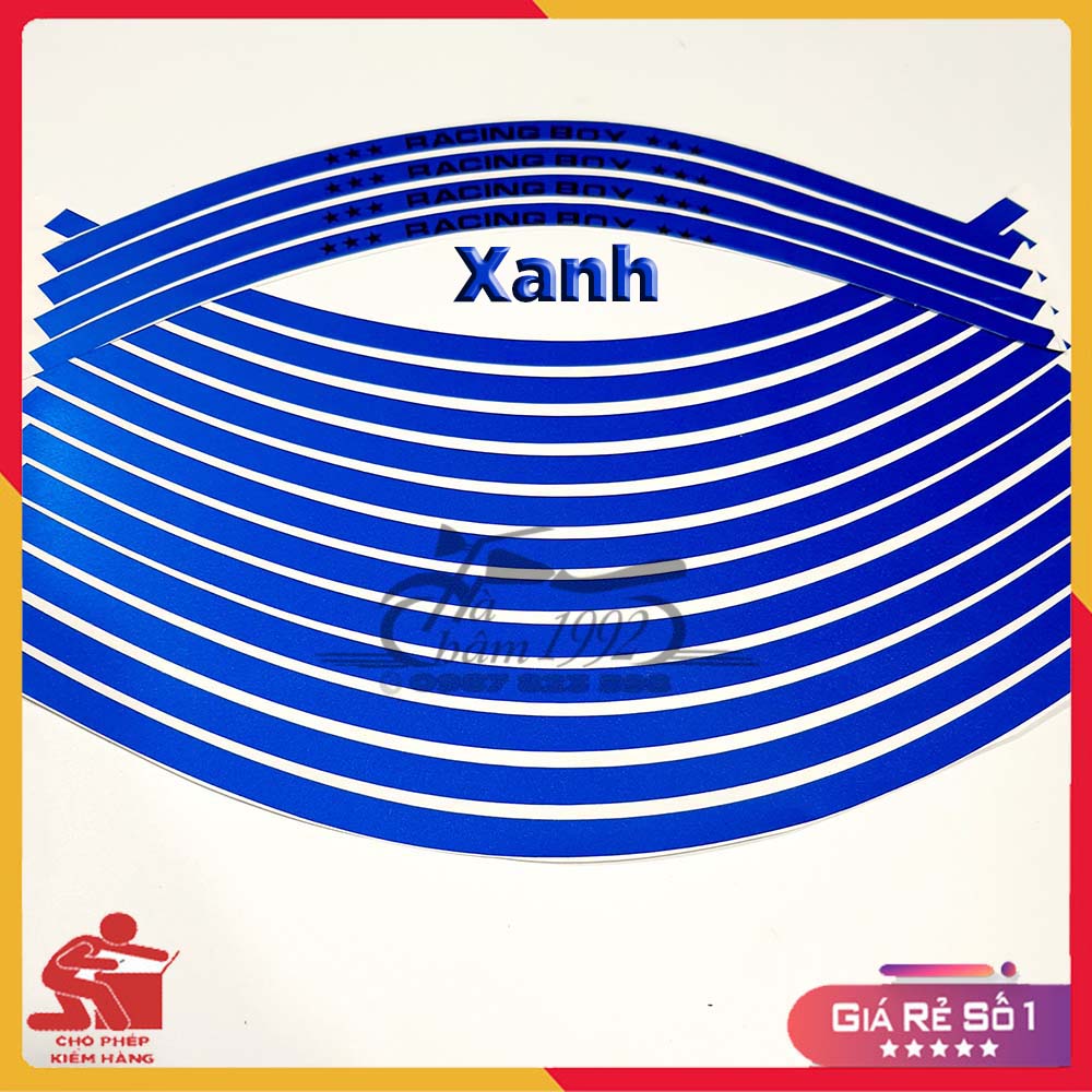 Tem phản quang 3m dán vành racing boy , tem rcb dán vành, decal dán vành