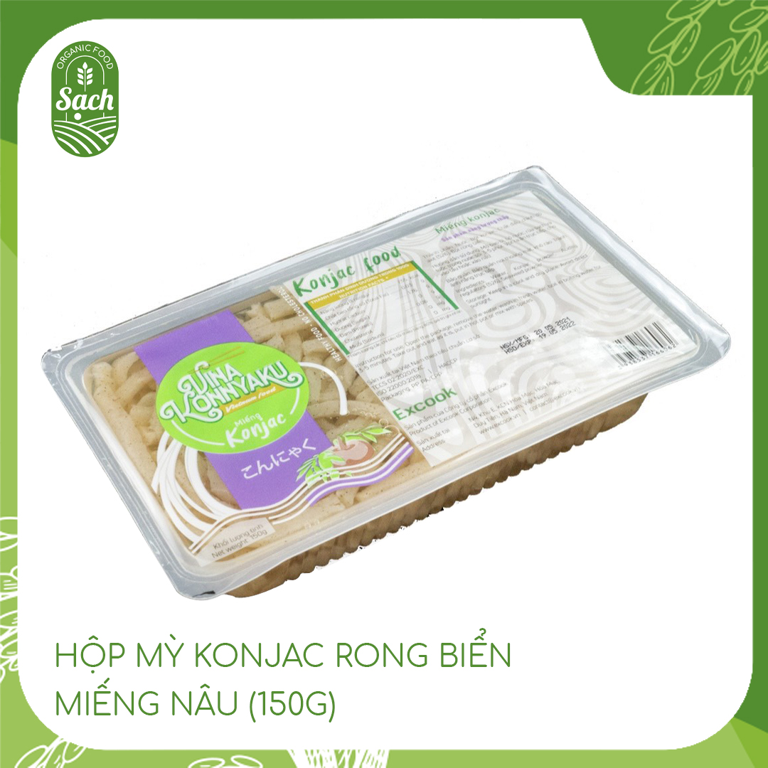 Mỳ Konjac / Bún nưa, mỳ nưa, Konjac rong biển 150g, ăn kiêng, Keto, Eat Clean