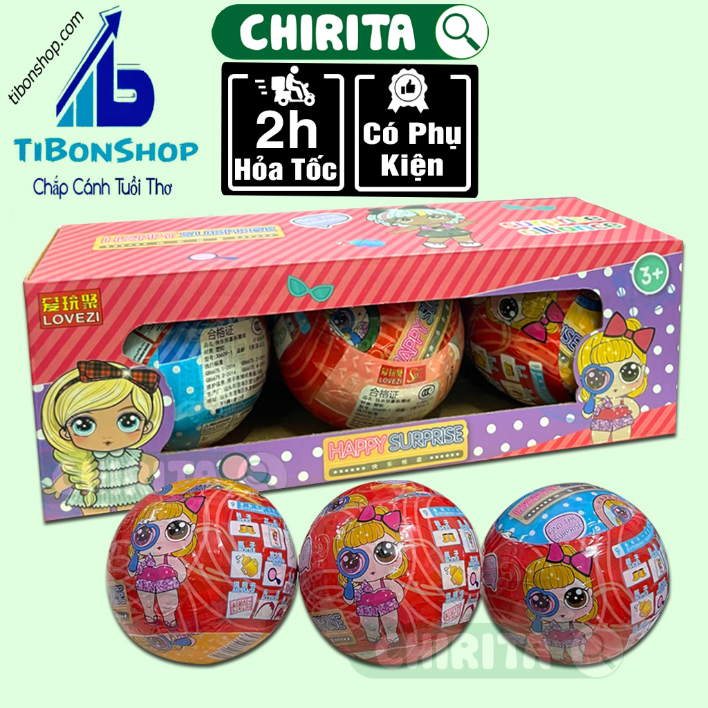 Quả trứng búp bê happy surprise- trứng búp bê lol