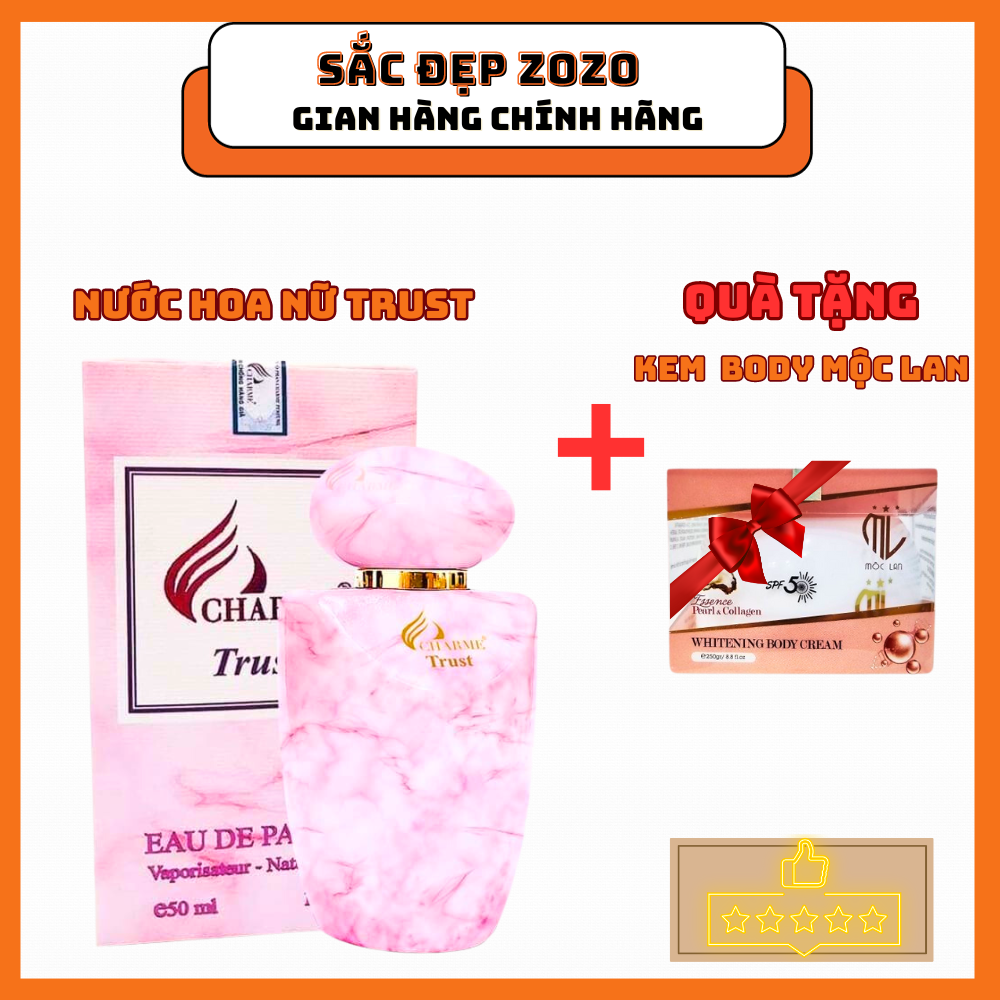 [HCM]Nước Hoa Trust Nữ 50 và 100ml +  Tặng kem body