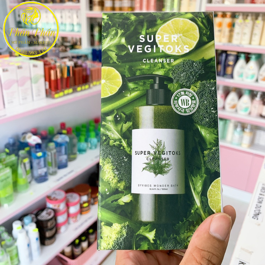 Sửa rửa mặt rau củ quả thải độc 3in1 super vegitoks