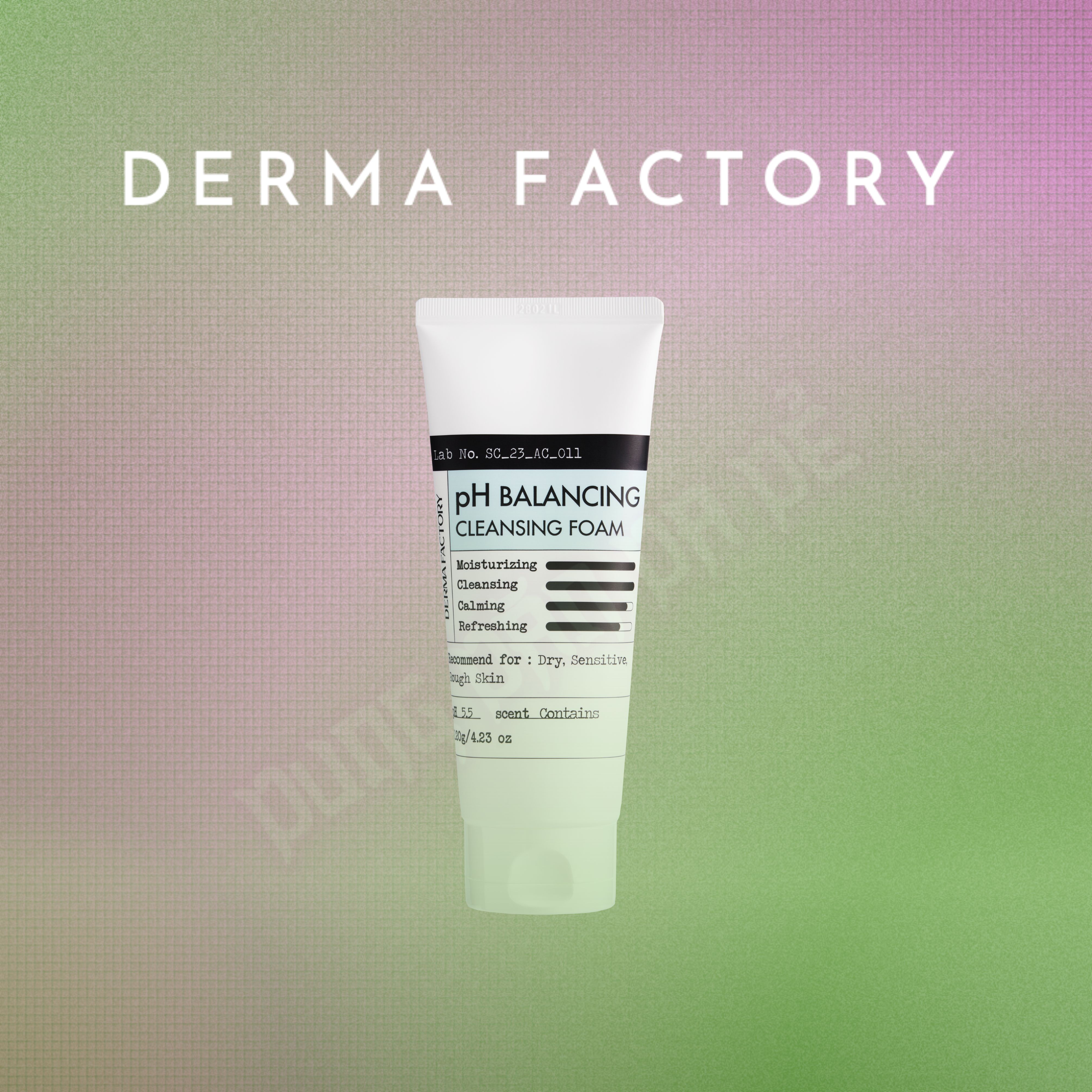 Derma Factory Sữa Rửa mặt cân bằng độ pH pH Balancing Cleansing Foam 120g