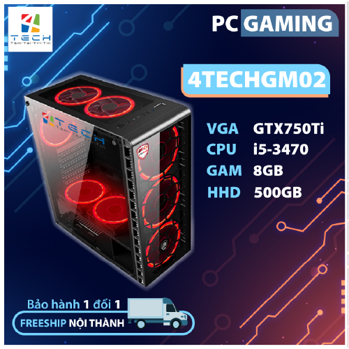 [Trả góp 0%]Nguyên bộ máy tính văn phòng học tập chơi Game chuyên đồ họa edit video màn hình 22inch 4TechGM02 2019 Core i5 kèm kết nối wifi vào mạng không dây chơi Maxsetting LOL đột kích Fifa chơi tốt Gta5 Pubg dễ nâng cấp cài game miễn phí.