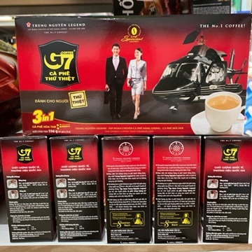 Cà Phê Sữa G7 3in1 Trung Nguyên, hộp 21 gói x 16g