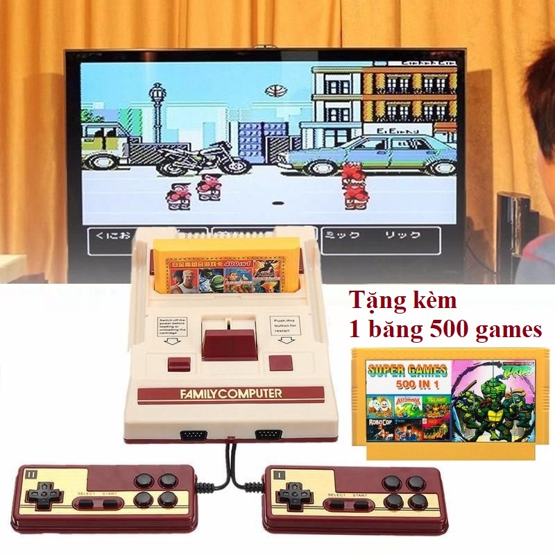 [Tặng kèm 1 băng 500 game] Máy chơi game băng 4 nút huyền thoại
