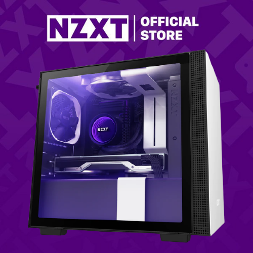 VỎ CASE MÁY TÍNH NZXT H210i - MATTE WHITE/BLACK