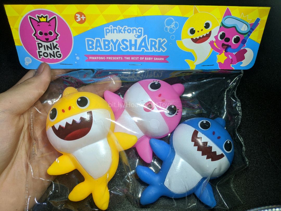 Đồ chơi nhà tắm pinkfong BABY SHARK chút chít 3 cá mập