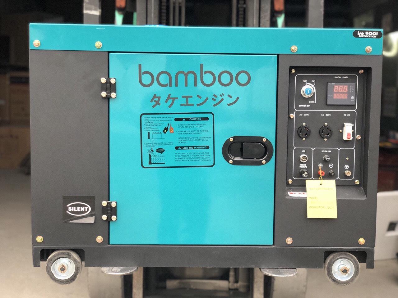 Máy phát điện chạy dầu bamboo japan bmb 9800 et 8kw