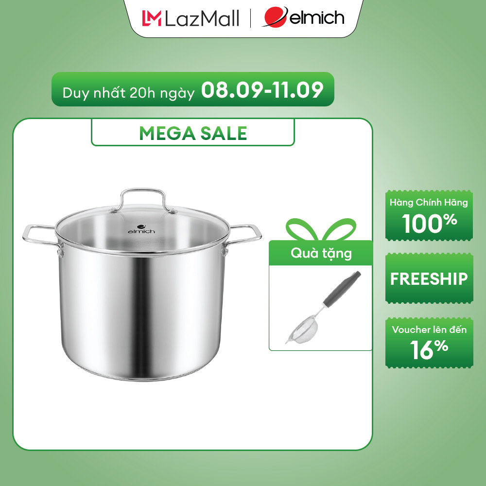 (Chỉ 20h ngày 09-12.10)Nồi luộc gà inox 304 elmich EL- 2536IN