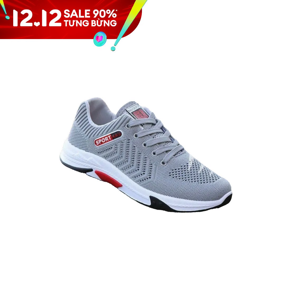 Giày sneaker nam kiểu dáng trẻ trung - sport abu có 2 màu ghi và đen - su giay 161